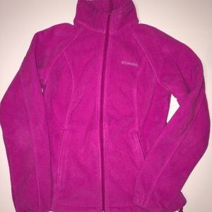 Fuchsia Columbia Fleece Jacket